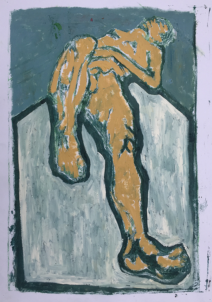 Self-portrait lying down&nbsp;9