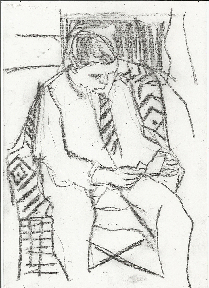 Man in an armchair