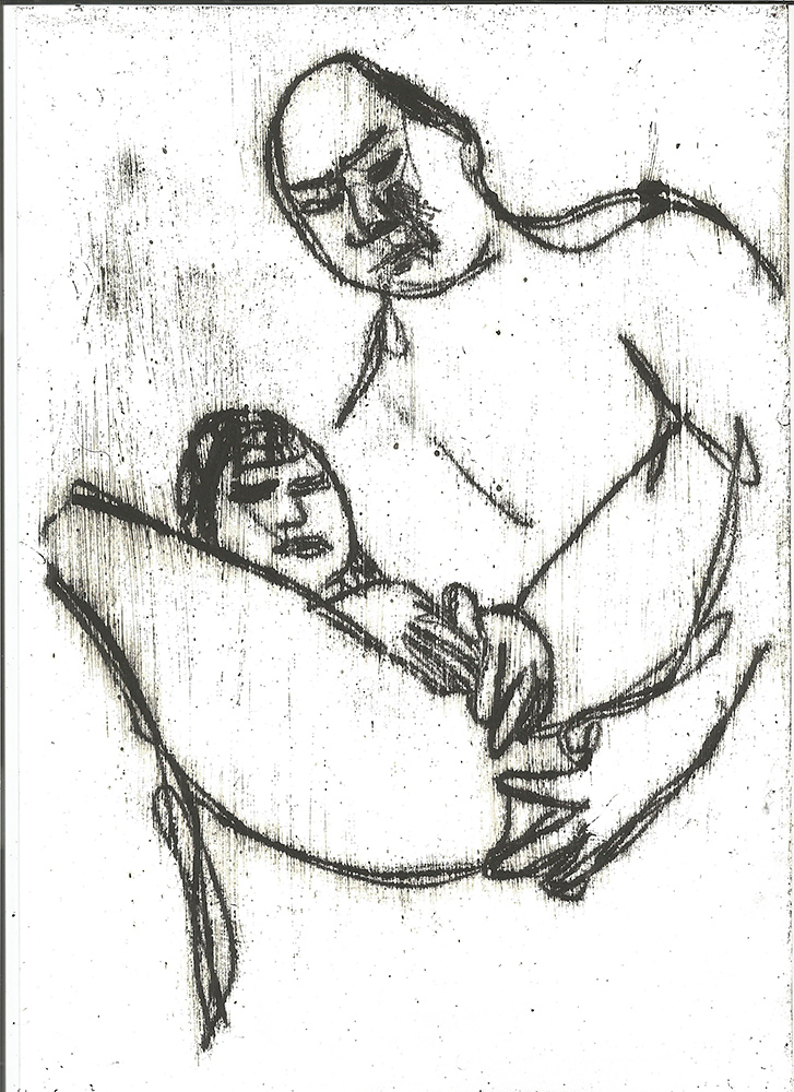 A couple preparing for sex