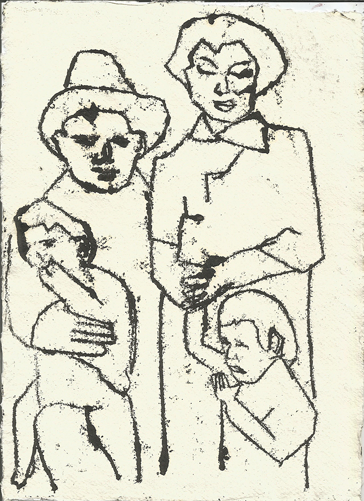 Family on their&nbsp;porch