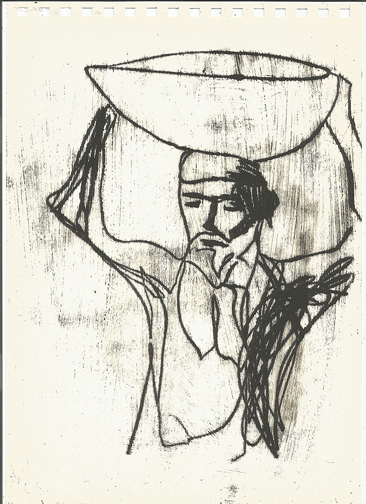 Man carrying a&nbsp;bowl