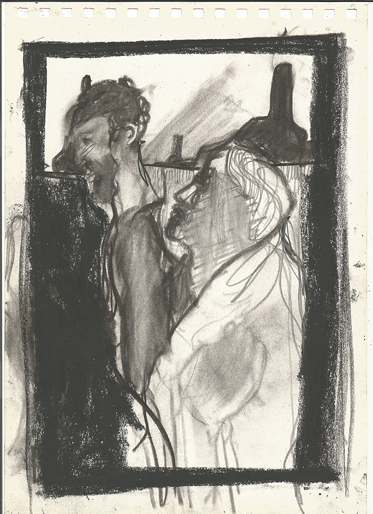 Men in front of a&nbsp;factory