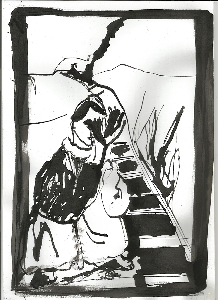 Man pretending to be grass