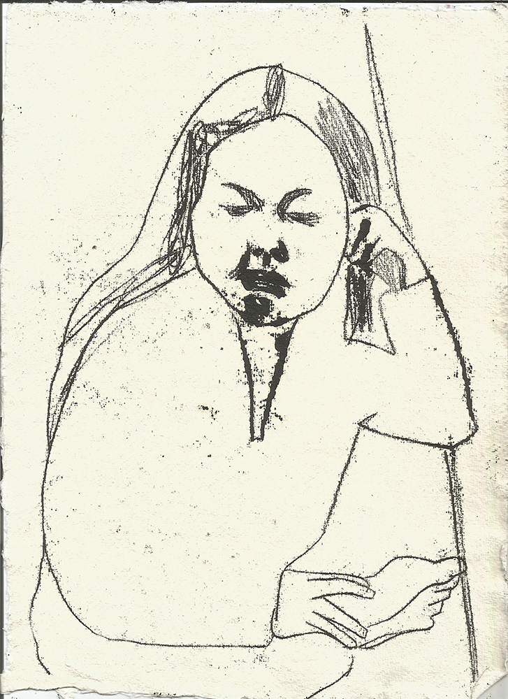 Shelley holding her&nbsp;foot