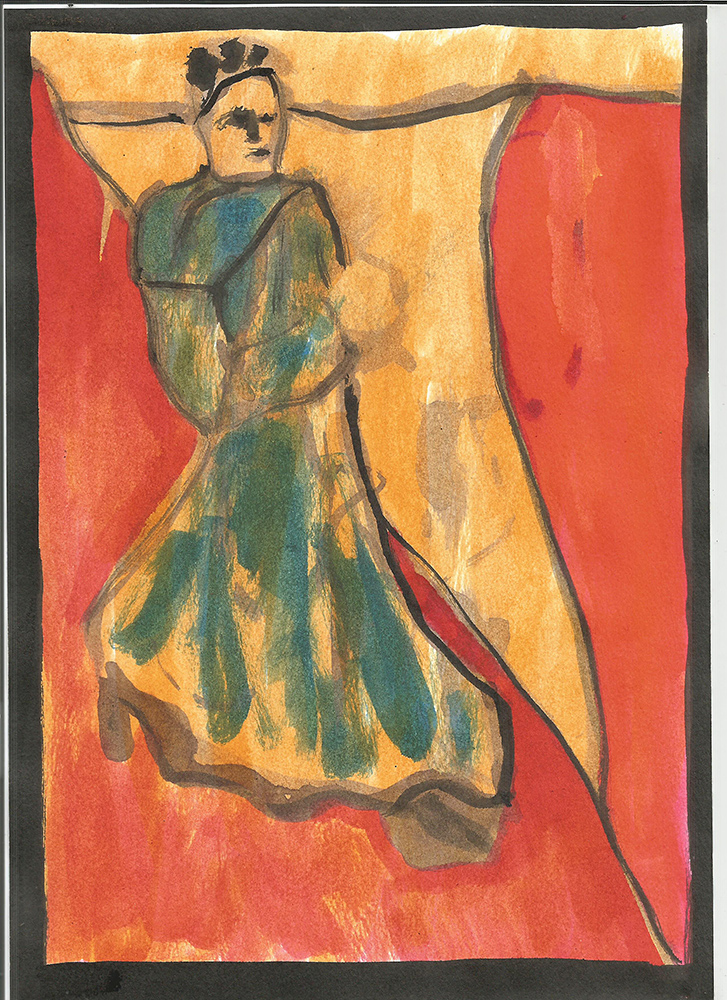 Woman in a&nbsp;dress