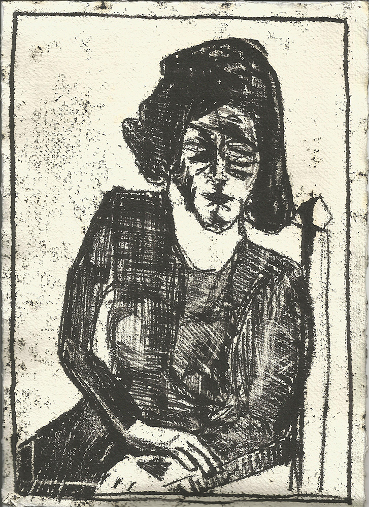 Woman on a chair