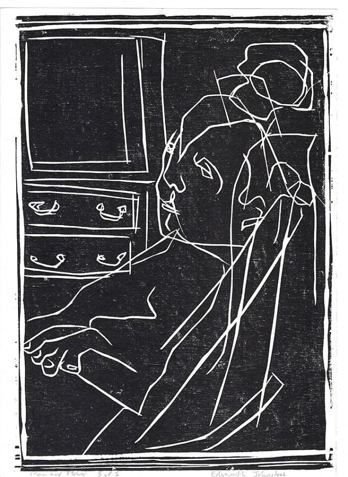 Old man in a rocking chair