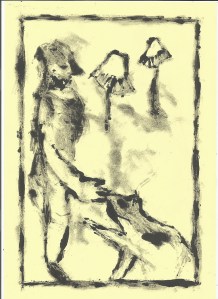 Girl, dog and table lamps - 2/2