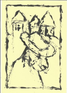 Man and houses - 1/2