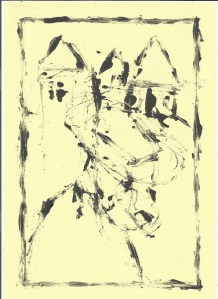 Man and houses - 2/2