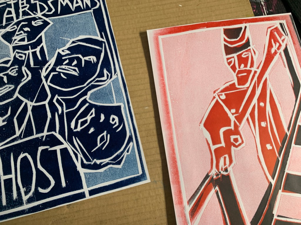 Edgeworth Johnstone Illustrates Ron Throop Part 2. Two woodcuts.