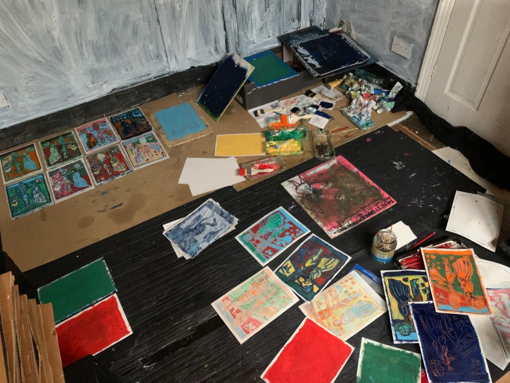 Heckel's Horse Jr. oil transfer drawing. May 10th 2023. Photo 