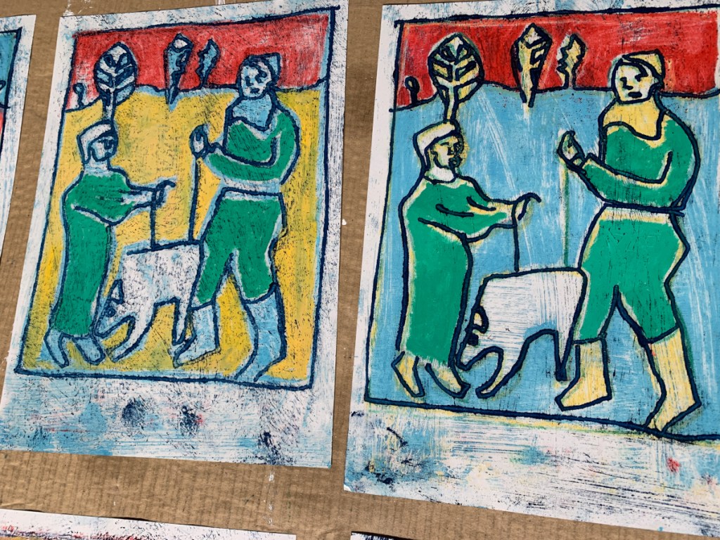 Heckel's Horse Jr. oil transfer drawings. 6th and 7th May 2023. 11