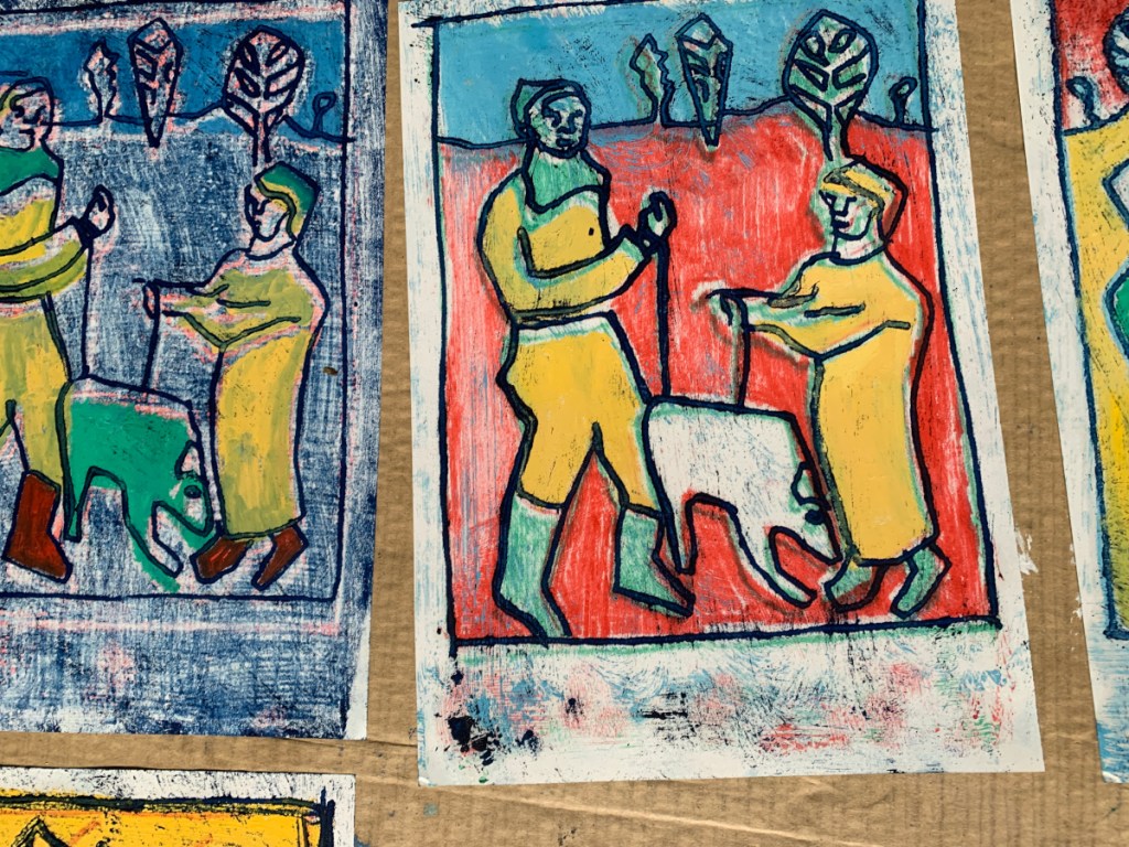 Heckel's Horse Jr. oil transfer drawings. 6th and 7th May 2023. 12