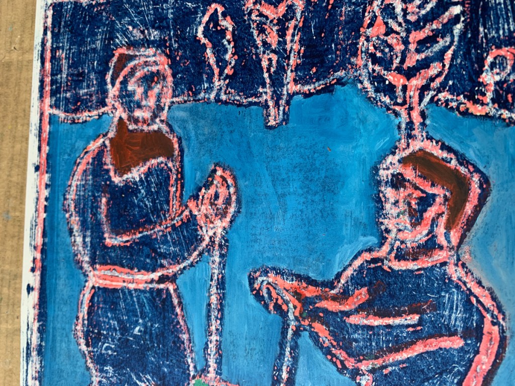 Heckel's Horse Jr. oil transfer drawings. 6th and 7th May 2023. 13