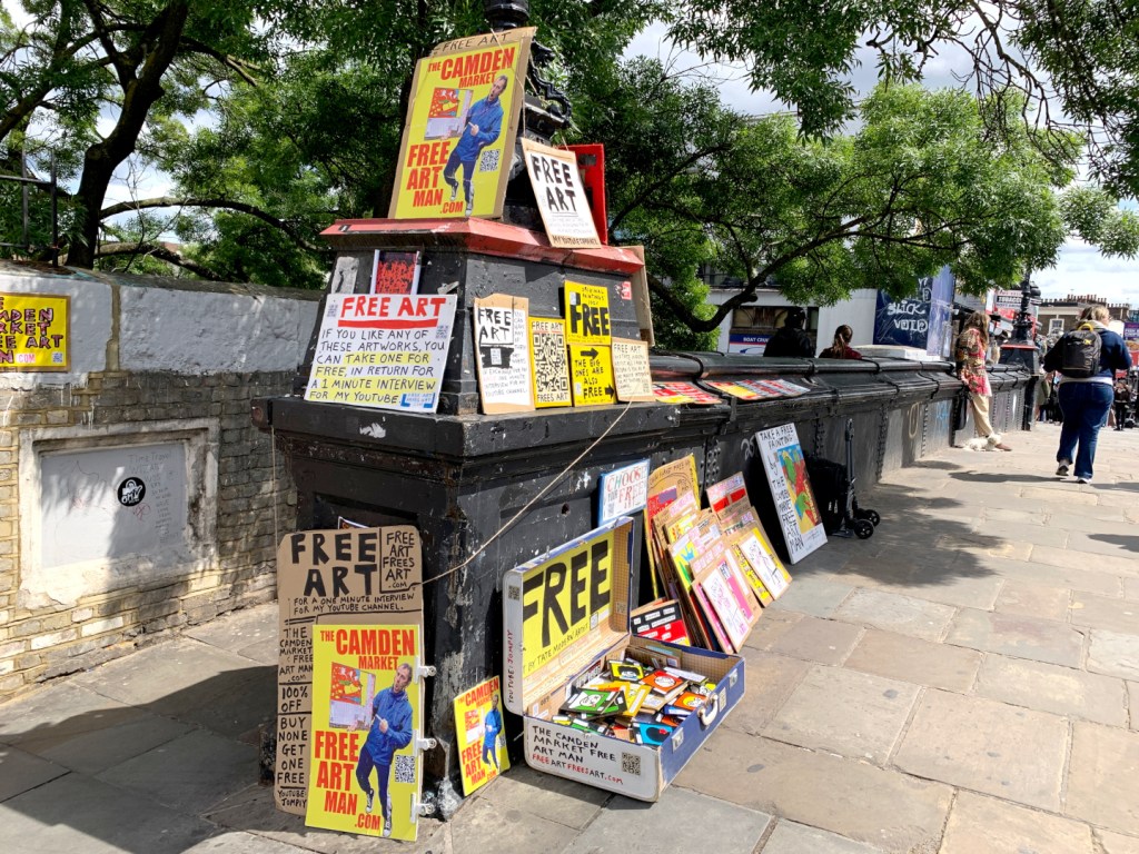 The Camden Market Free Art Man 17th May&nbsp;2026