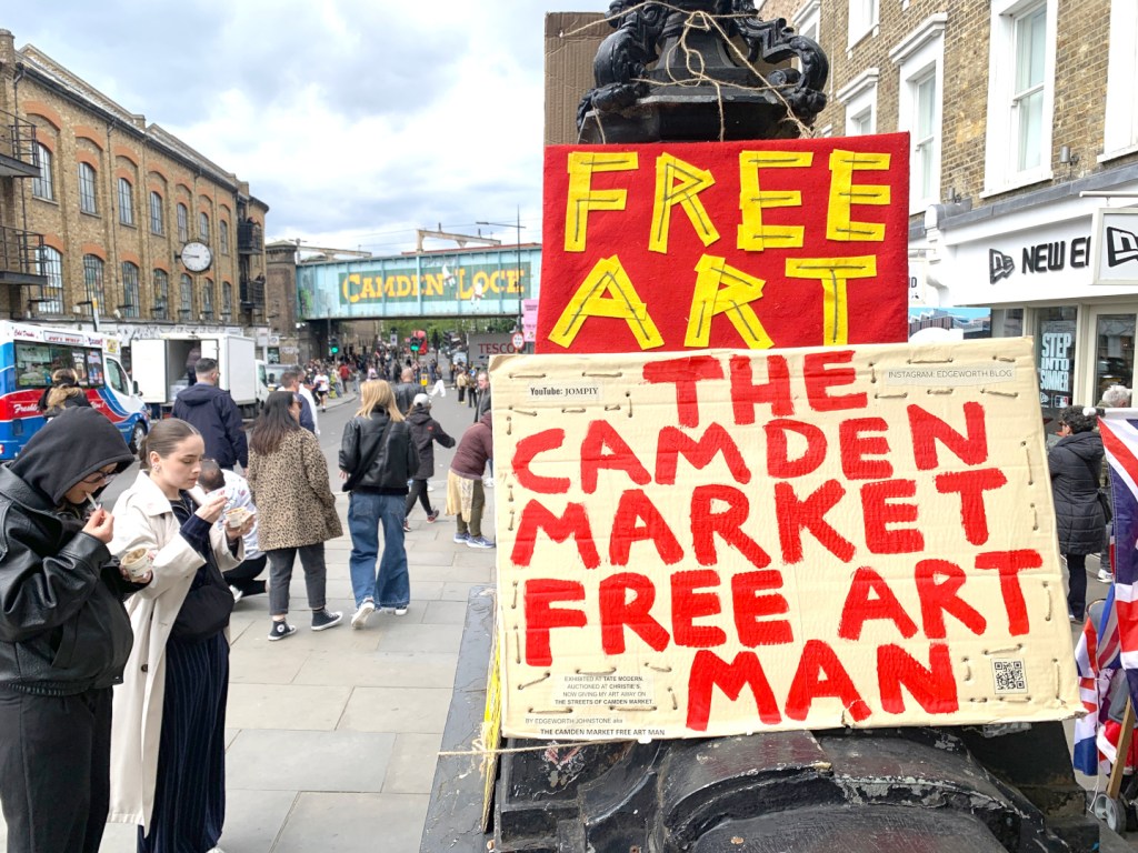 The Camden Market Free Art Man 16th May 2026