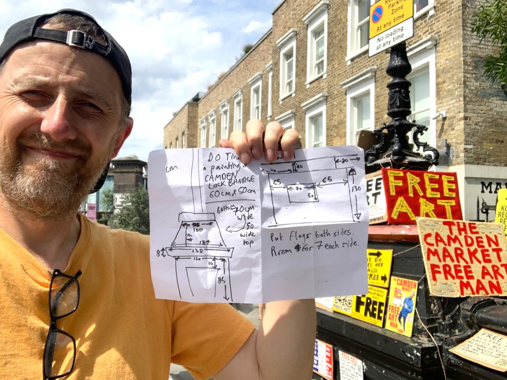 The Camden Market Free Art Man 21st June 2026