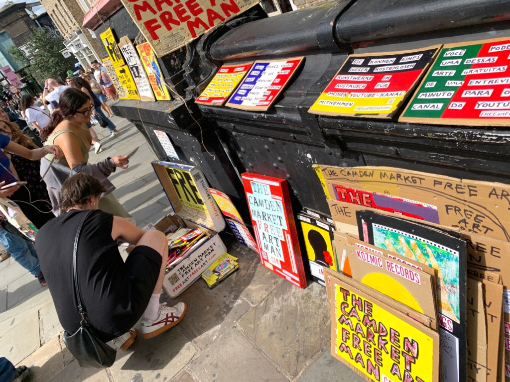 The Camden Market Free Art Man 20th June&nbsp;2026