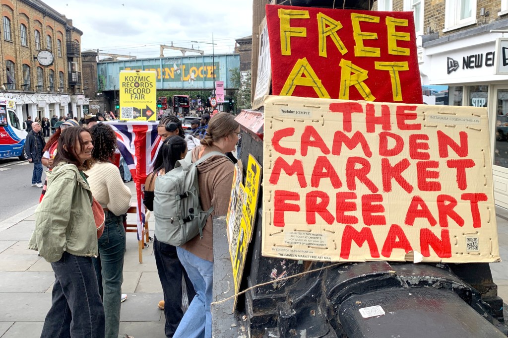 The Camden Market Free Art Man 7th June&nbsp;2026