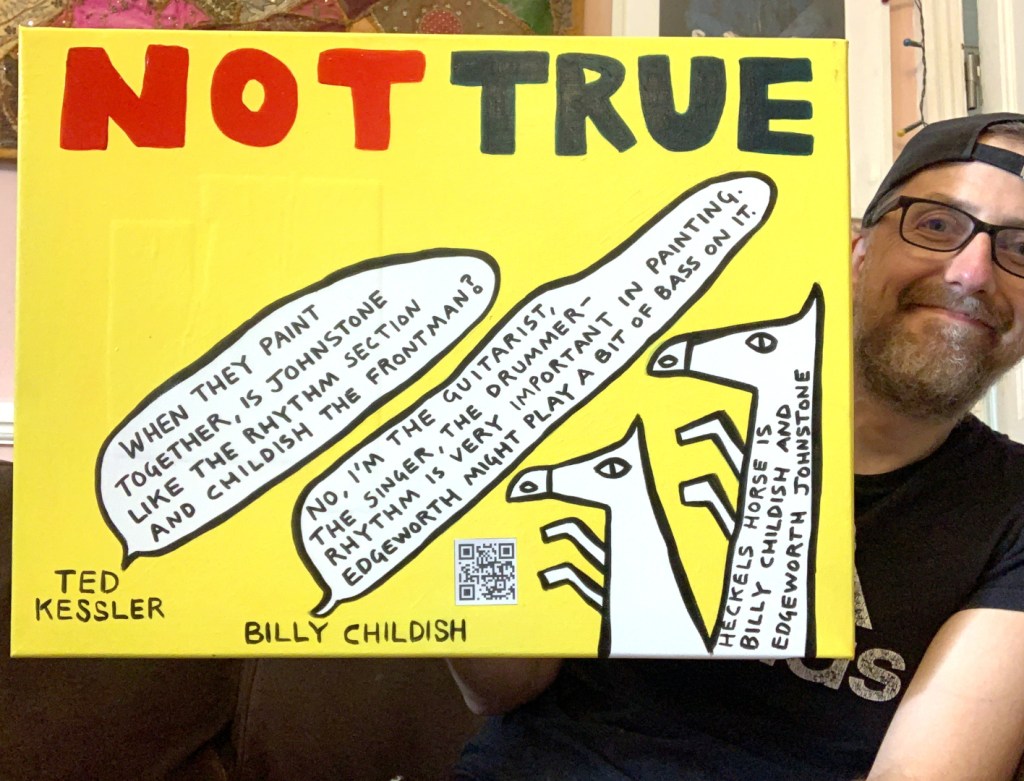 NOT TRUE: To Ease My Troubled Mind The Authorised Unauthorised History of Billy Childish by Ted Kessler, My Response&nbsp;Painting