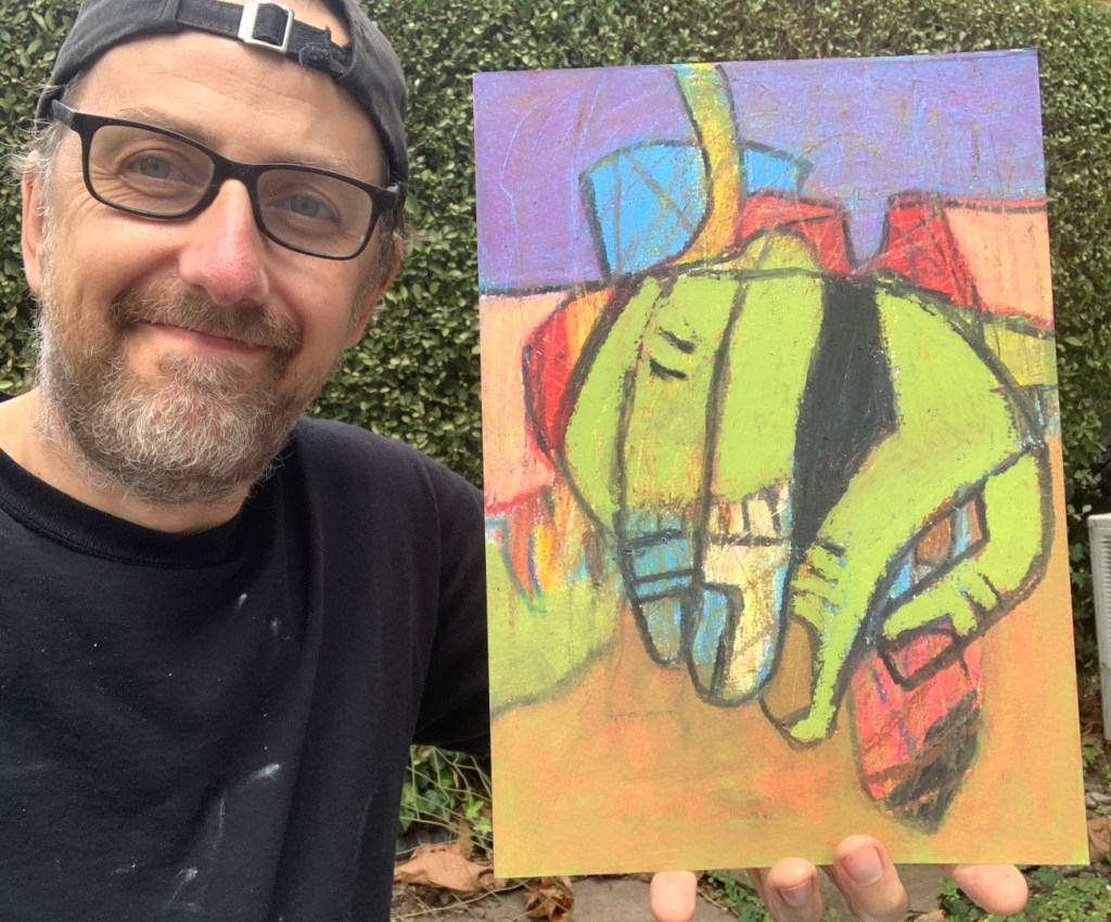 Oil Pastel on A4 Paper