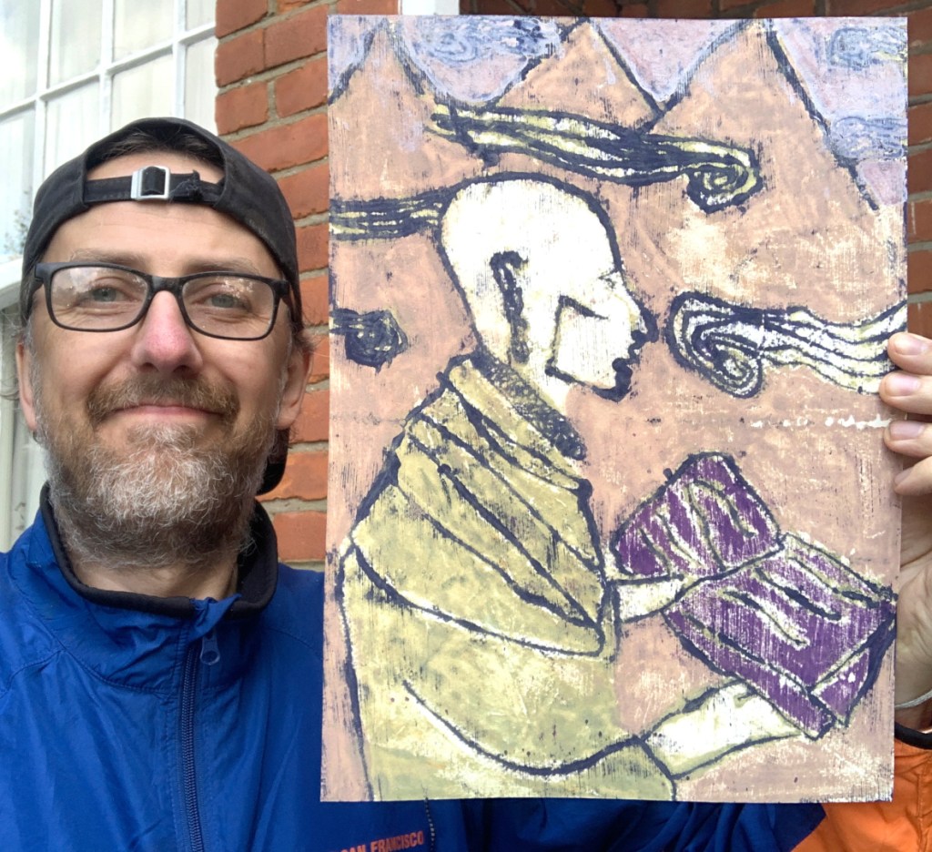 Oil on Hand-cut Paper